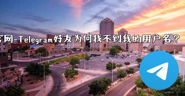 友达官网-Telegram好友为何找不到我的用户名？