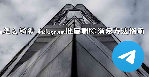 telegram怎么销毁,Telegram批量删除消息方法指南