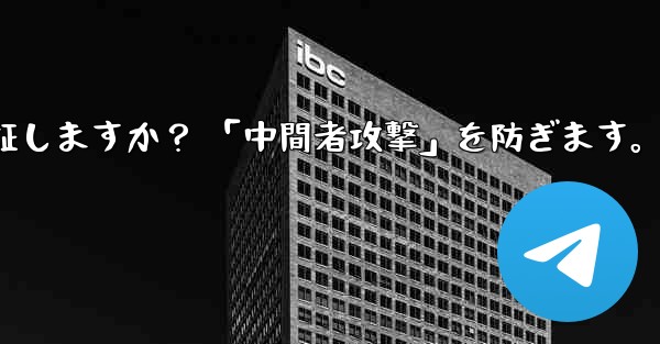Telegram は秘密のチャット パーティーの暗号化キーをどのように検証しますか？ 「中間者攻撃」を防ぎます。