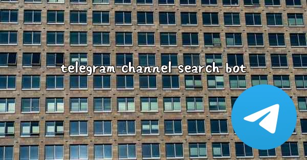 telegram channel search bot