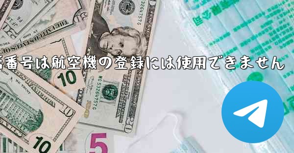国内の携帯電話番号は航空機の登録には使用できません