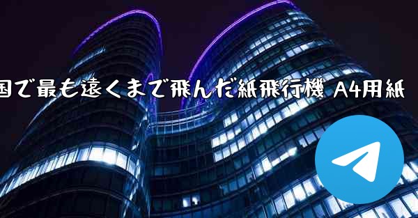 <b>中国で最も遠くまで飛んだ紙飛行機 A4用紙</b>