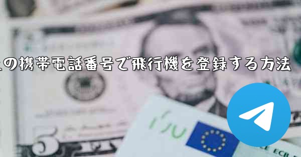 本土の携帯電話番号で飛行機を登録する方法