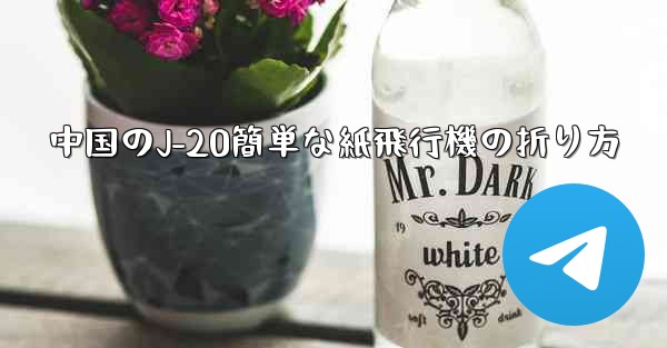 中国のJ-20簡単な紙飛行機の折り方